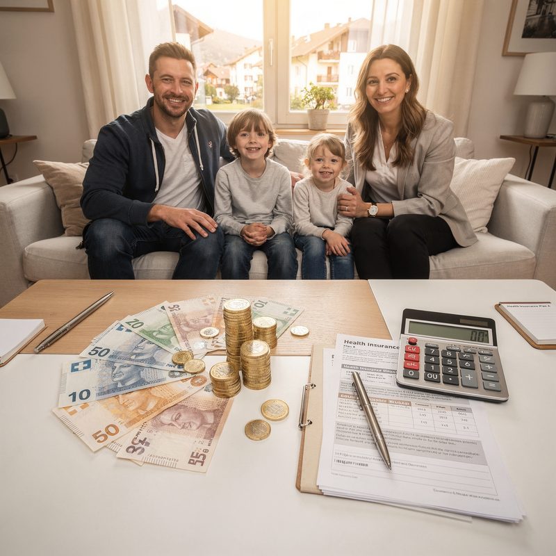 Junge Familie beim Arzt